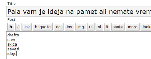 Draft Skica